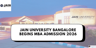 Jain University Bangalore Begins MBA Admission 2026; Apply Before Jan 14 @bschool.cms.ac.in